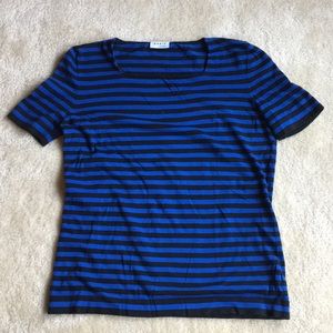Akris Punto stripped square neck tee
